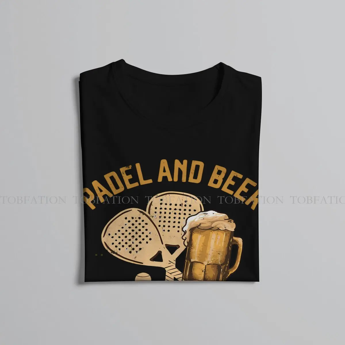 Padel and Beer That'S Why I'M Here Padel for Beer Lovers Padel Players Beer Funny Tshirt Punk T Shirt Pure Cotton Short Sleeve