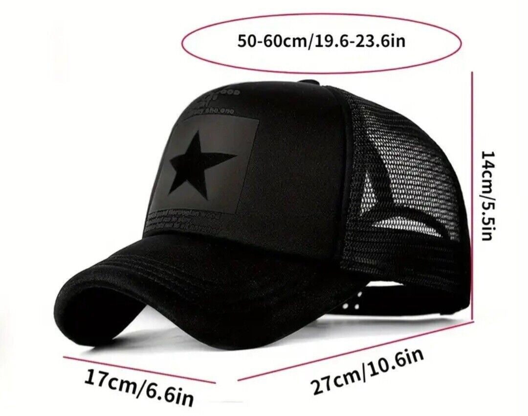 New Unisex Trucker Hat Baseball Cap Black