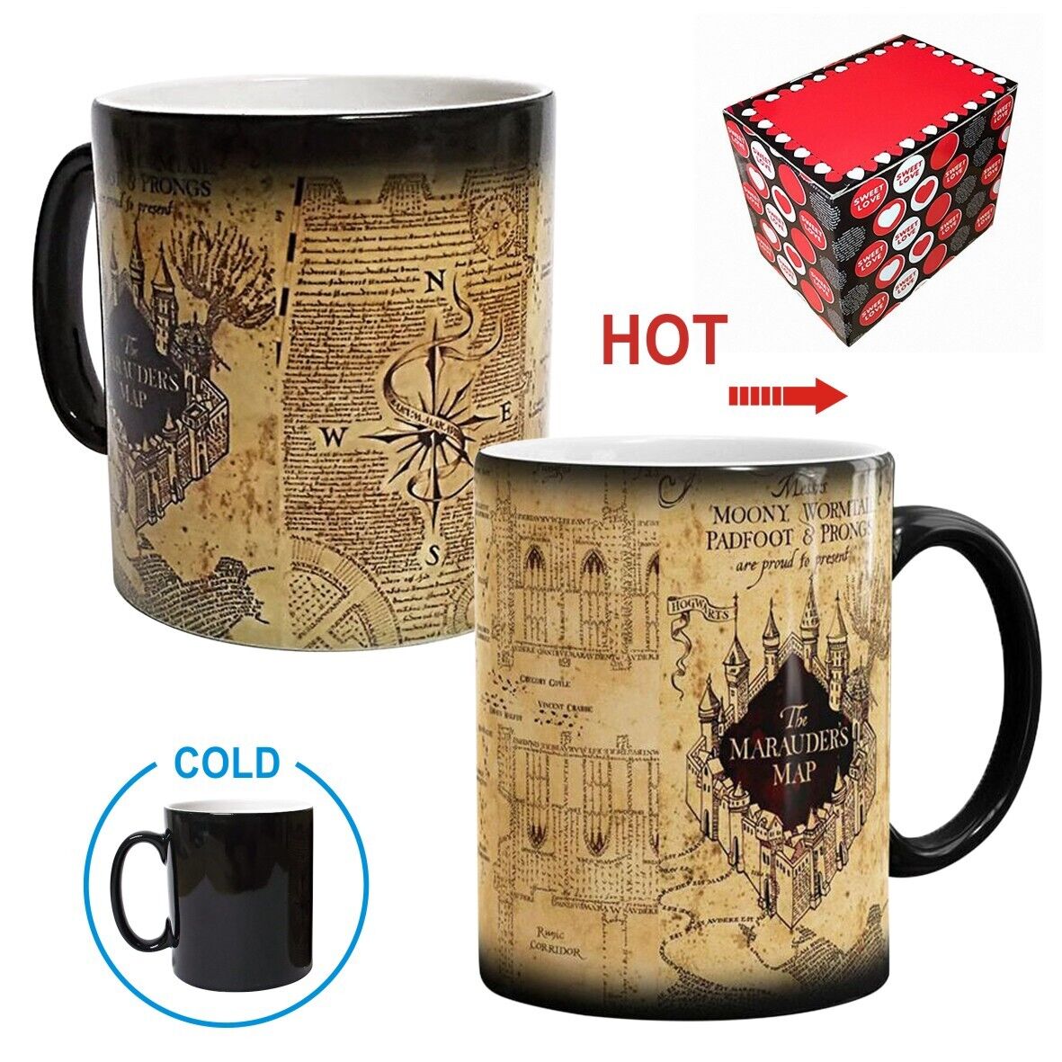Harry Potter Magic Cup Coffee Mug Heat Sensitive Color Changing Ceramic Mug UK
