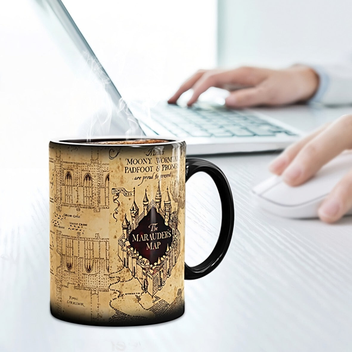 Harry Potter Magic Cup Coffee Mug Heat Sensitive Color Changing Ceramic Mug UK
