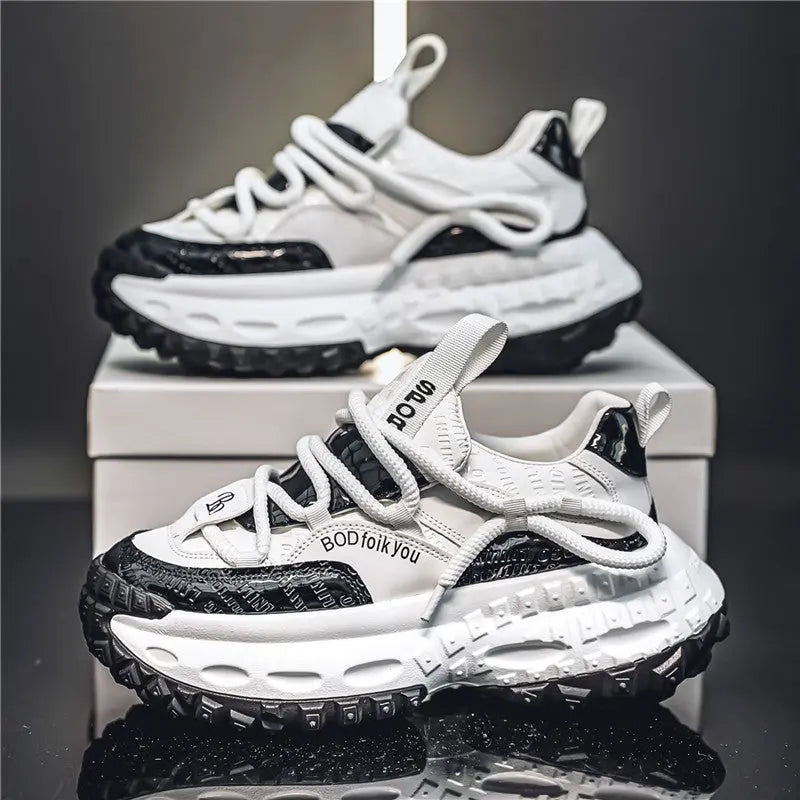 Spring new youth sports leisure running thick daddy shoes men's shoes